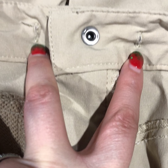 Athleta Dipper tan nylon outdoor pants size 8 Tall - Picture 9 of 11